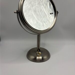 Threshold Silver Vanity Mirror 10x magnifying